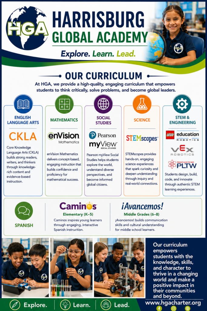 our curriculum at Harrisburg Global Academy
